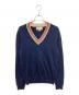 GUCCI（グッチ）の古着「ウェブディテールニット」｜ネイビー