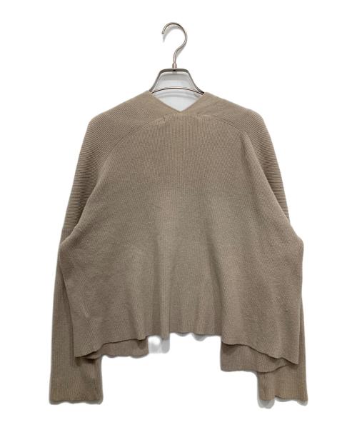 evam eva（エヴァムエヴァ）evam eva (エヴァムエヴァ) アゼカーディガン ベージュ サイズ:Fの古着・服飾アイテム