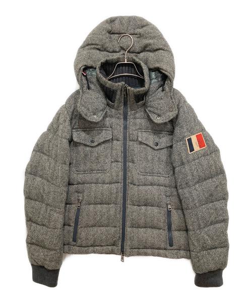 MONCLER（モンクレール）MONCLER (モンクレール) 「FLORIAN」ツイードダウンジャケット グレー サイズ:M(2)の古着・服飾アイテム