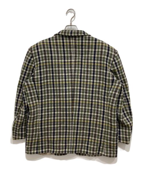 Yves Saint Laurent（イヴサンローラン）Yves Saint Laurent (イヴサンローラン) ウールテーラードジャケット グリーン サイズ:54(XL)の古着・服飾アイテム