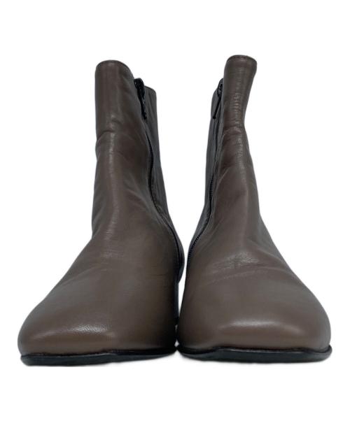 FABIO RUSCONI（ファビオルスコーニ）FABIO RUSCONI (ファビオルスコーニ) サイドジップブーツ モカ サイズ:23cm(36)の古着・服飾アイテム