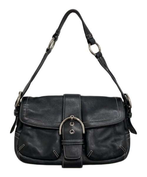 COACH（コーチ）COACH (コーチ) セミショルダーバッグ ブラックの古着・服飾アイテム