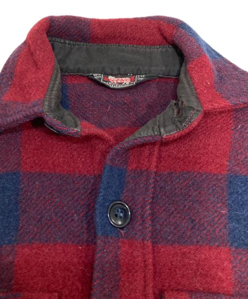 WOOLRICH（ウールリッチ）WOOLRICH (ウールリッチ) チェックウールシャツ レッド サイズ:Sの古着・服飾アイテム