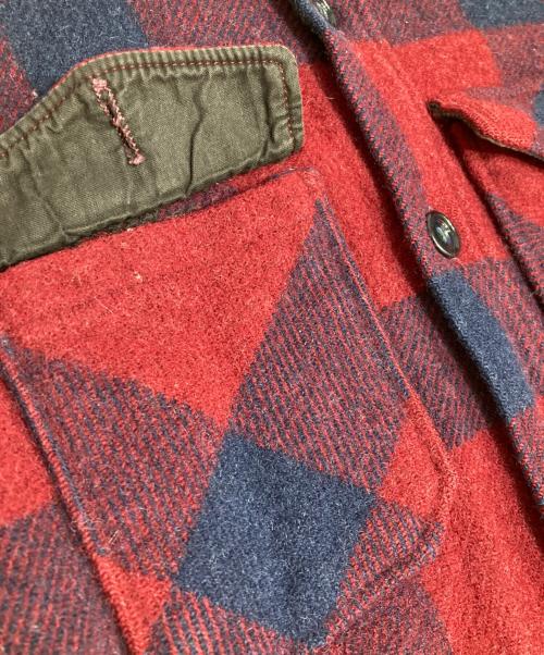 WOOLRICH（ウールリッチ）WOOLRICH (ウールリッチ) チェックウールシャツ レッド サイズ:Sの古着・服飾アイテム