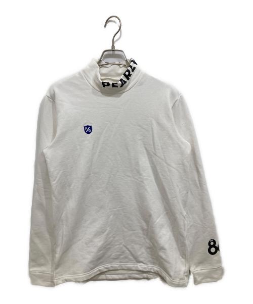 PEARLY GATES（パーリーゲイツ）PEARLY GATES (パーリーゲイツ) ハイネックスウェット ホワイト サイズ:5（L)の古着・服飾アイテム