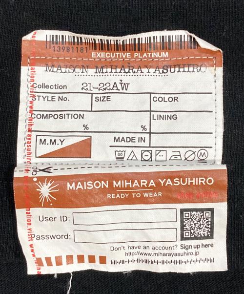 Maison MIHARA YASUHIRO（メゾン ミハラ ヤスヒロ）Maison MIHARA YASUHIRO (メゾン ミハラ ヤスヒロ) S.M.R Printed T-shirt ブラック サイズ:48（L）の古着・服飾アイテム