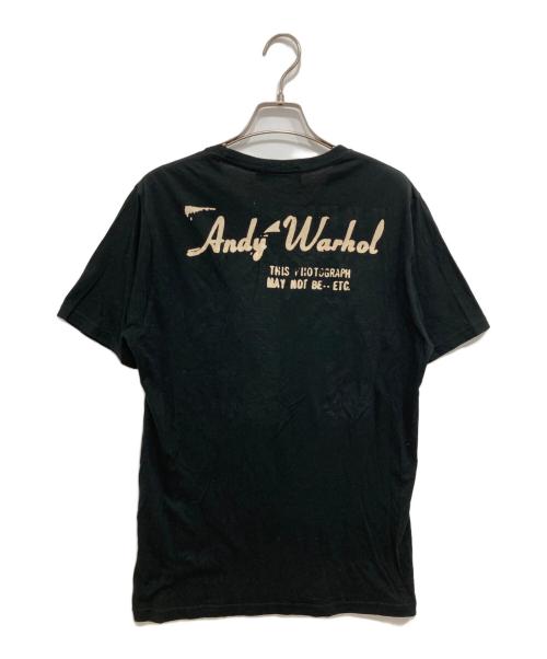 Andy Warhol by HYSTERIC GLAMOUR（アンディーウォーホルバイヒステリックグラマー）Andy Warhol by HYSTERIC GLAMOUR (アンディーウォーホルバイヒステリックグラマー) プリントTシャツ ブラック サイズ:Mの古着・服飾アイテム
