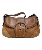 COACHコーチ）の古着「ワンショルダーバッグ」｜ブラウン