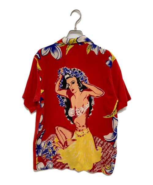 AVANTI（アヴァンティ）AVANTI (アヴァンティ) シルクアロハシャツ レッド サイズ:XSの古着・服飾アイテム