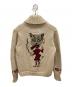 WEIRDO (ウィアード) WOLFESS COWICHAN ウルフ柄カウチンニットジャケット ベージュ サイズ:L：15000円