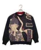graniph×中村佑介グラニフ×ナカムラユウスケ）の古着「「Re:繋がる」ウォッシャブルジャカードニット」｜ブラック