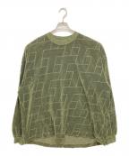 TIGHTBOOTH PRODUCTIONタイトブースプロダクション）の古着「T VELOUR LONG SLEEVE」｜グリーン