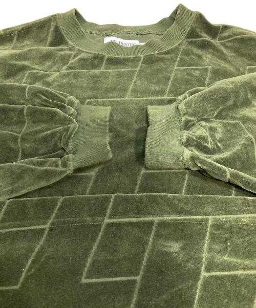 TIGHTBOOTH PRODUCTION（タイトブースプロダクション）TIGHTBOOTH PRODUCTION (タイトブースプロダクション) T VELOUR LONG SLEEVE グリーン サイズ:Lの古着・服飾アイテム
