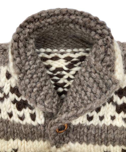 CANADIAN SWEATER（カナディアンセーター）CANADIAN SWEATER (カナディアンセーター) カウチンニットカーディガン ブラウン サイズ:Freeの古着・服飾アイテム