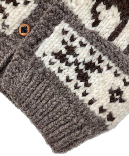 CANADIAN SWEATER（カナディアンセーター）CANADIAN SWEATER (カナディアンセーター) カウチンニットカーディガン ブラウン サイズ:Freeの古着・服飾アイテム
