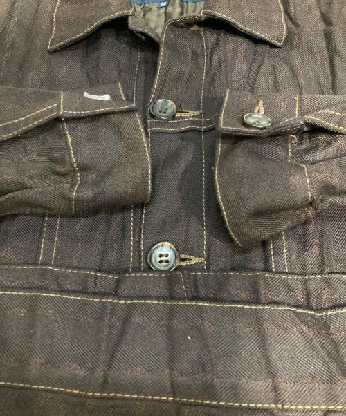 COMME des GARCONS HOMME（コムデギャルソン オム）COMME des GARCONS HOMME (コムデギャルソン オム) シワ加工トラッカージャケット ブラウン サイズ:Mの古着・服飾アイテム