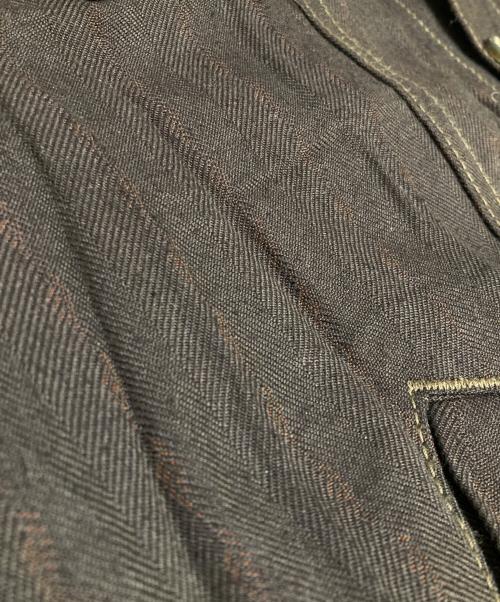 COMME des GARCONS HOMME（コムデギャルソン オム）COMME des GARCONS HOMME (コムデギャルソン オム) シワ加工トラッカージャケット ブラウン サイズ:Mの古着・服飾アイテム