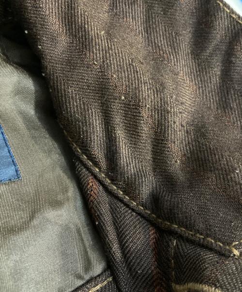 COMME des GARCONS HOMME（コムデギャルソン オム）COMME des GARCONS HOMME (コムデギャルソン オム) シワ加工トラッカージャケット ブラウン サイズ:Mの古着・服飾アイテム