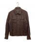 COMME des GARCONS HOMME（コムデギャルソン オム）の古着「シワ加工トラッカージャケット」｜ブラウン