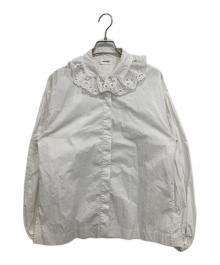 machatt（マチャット）の古着「レースカラーブラウス」｜ホワイト