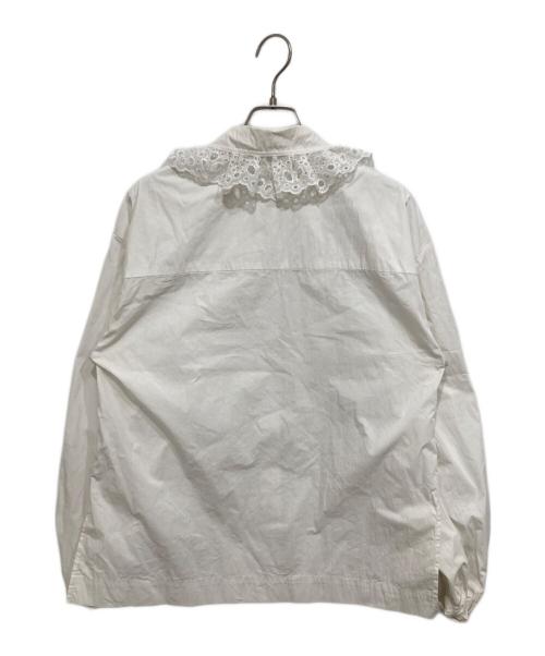 machatt（マチャット）machatt (マチャット) レースカラーブラウス ホワイト サイズ:Freeの古着・服飾アイテム