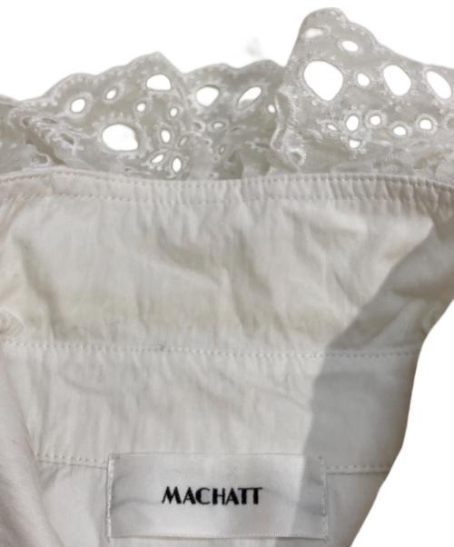 machatt（マチャット）machatt (マチャット) レースカラーブラウス ホワイト サイズ:Freeの古着・服飾アイテム