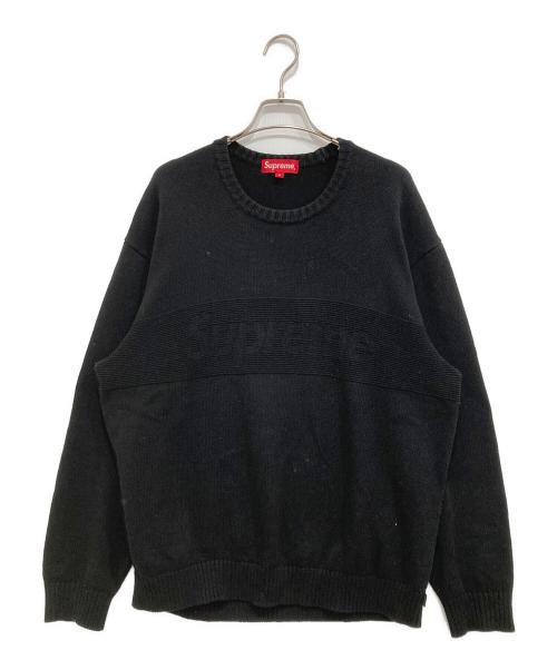 SUPREME（シュプリーム）SUPREME (シュプリーム) Tonal Paneled Sweater ブラック サイズ:Mの古着・服飾アイテム