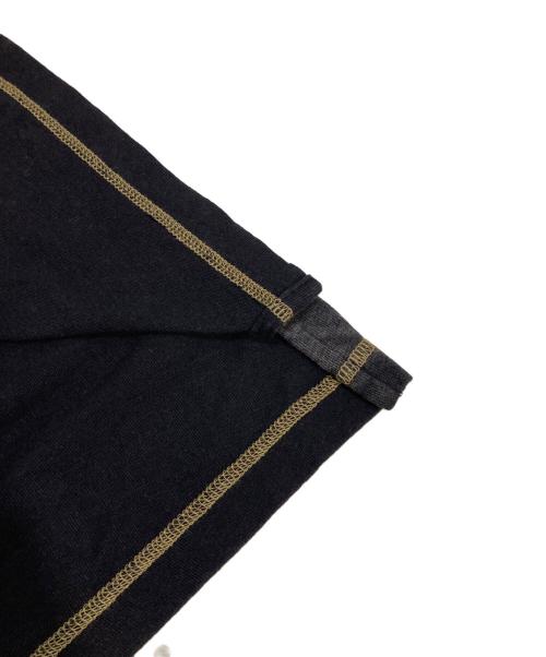 DIESEL（ディーゼル）DIESEL (ディーゼル) 「T-RISY」ヘンリーネックカットソー ブラック サイズ:Lの古着・服飾アイテム