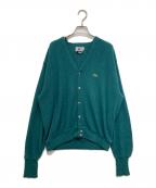 IZOD LACOSTEアイゾッド ラコステ）の古着「ロゴ刺繍カーディガン」｜グリーン