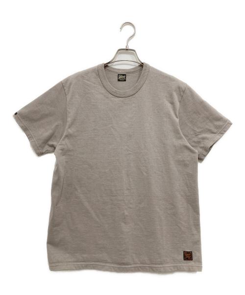 Deluxeware（デラックスウェア）DELUXEWARE (デラックスウェア) 12.5oz 吊天竺 半袖Tシャツ ライトグレー サイズ:XLの古着・服飾アイテム