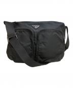 PRADAプラダ）の古着「ナイロンショルダーバッグ」｜ブラック