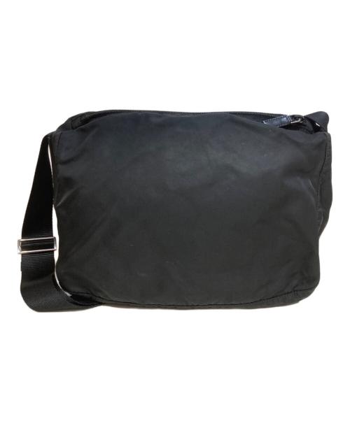 PRADA（プラダ）PRADA (プラダ) ナイロンショルダーバッグ ブラックの古着・服飾アイテム