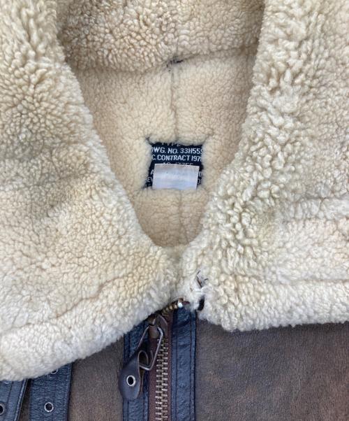 AVIREX（アヴィレックス）AVIREX (アヴィレックス) B-3ムートンジャケット ベージュ サイズ:42の古着・服飾アイテム