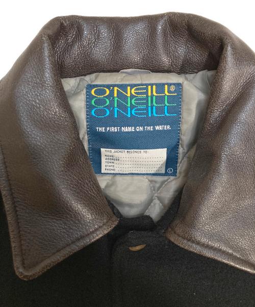 O'NEILL（オニール）O'NEILL (オニール) レザー切替スタジャン ブラック サイズ:Lの古着・服飾アイテム