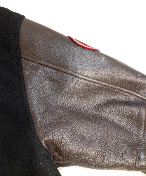 O'NEILL（オニール）O'NEILL (オニール) レザー切替スタジャン ブラック サイズ:Lの古着・服飾アイテム