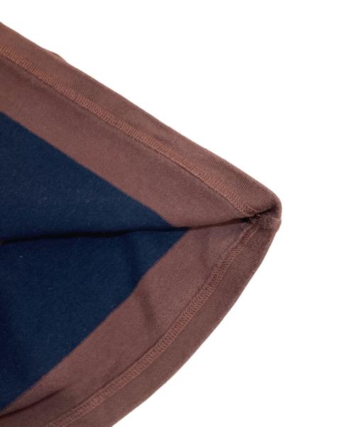 PHEENY（フィーニー）PHEENY (フィーニー) Heavy weight border slit sleeve ブラウン サイズ:Freeの古着・服飾アイテム