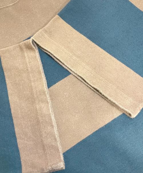 PHEENY（フィーニー）PHEENY (フィーニー) Heavy weight border slit sleeve ブラウン サイズ:Freeの古着・服飾アイテム