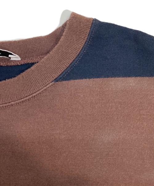 PHEENY（フィーニー）PHEENY (フィーニー) Heavy weight border slit sleeve ブラウン サイズ:Freeの古着・服飾アイテム