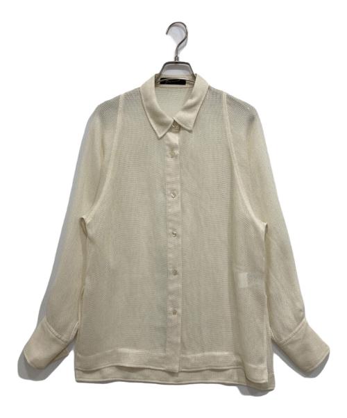STUNNING LURE（スタニングルアー）STUNNING LURE (スタニングルアー) シアー長袖シャツ アイボリー サイズ:Mの古着・服飾アイテム