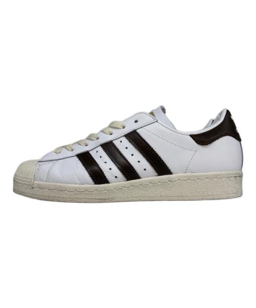 adidas（アディダス）adidas (アディダス) BILLY'S (ビリーズ) BILLY'S別注 SUPERSTAR 82 ホワイト×ブラウン サイズ:26.5cmの古着・服飾アイテム