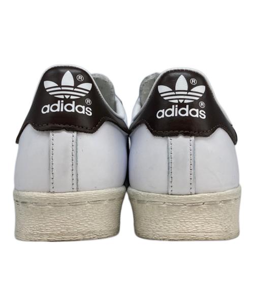 adidas（アディダス）adidas (アディダス) BILLY'S (ビリーズ) BILLY'S別注 SUPERSTAR 82 ホワイト×ブラウン サイズ:26.5cmの古着・服飾アイテム