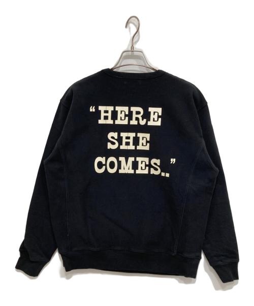 Vintage PEANUTS SNOOPY（スヌーピー）Vintage PEANUTS SNOOPY (スヌーピー) プリントスウェット ブラック サイズ:Mの古着・服飾アイテム