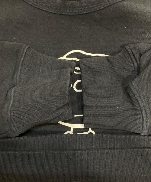 Vintage PEANUTS SNOOPY（スヌーピー）Vintage PEANUTS SNOOPY (スヌーピー) プリントスウェット ブラック サイズ:Mの古着・服飾アイテム