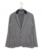 KOLORカラー）の古着「ウールミニワッフルジャケット」｜グレー