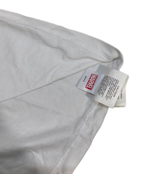 TAAKK（ターク）TAAKK (ターク) MARVEL (マーベル) スパンコールロゴTシャツ ホワイト サイズ:Mの古着・服飾アイテム