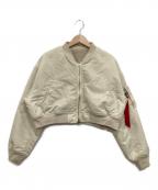 ALPHA×Snidelアルファ×スナイデル）の古着「リバーシブルブルゾン」｜アイボリー