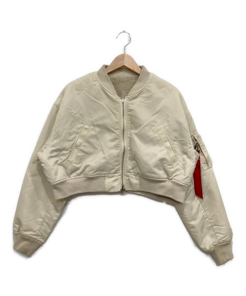 ALPHA（アルファ）ALPHA (アルファ) Snidel (スナイデル) リバーシブルブルゾン アイボリー サイズ:FREEの古着・服飾アイテム