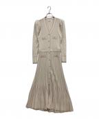 HER LIP TOハーリップトゥ）の古着「Suite Room Knit Long Dress」｜アイボリー