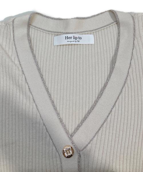 HER LIP TO（ハーリップトゥ）Her lip to (ハーリップトゥ) Suite Room Knit Long Dress アイボリー サイズ:Mの古着・服飾アイテム