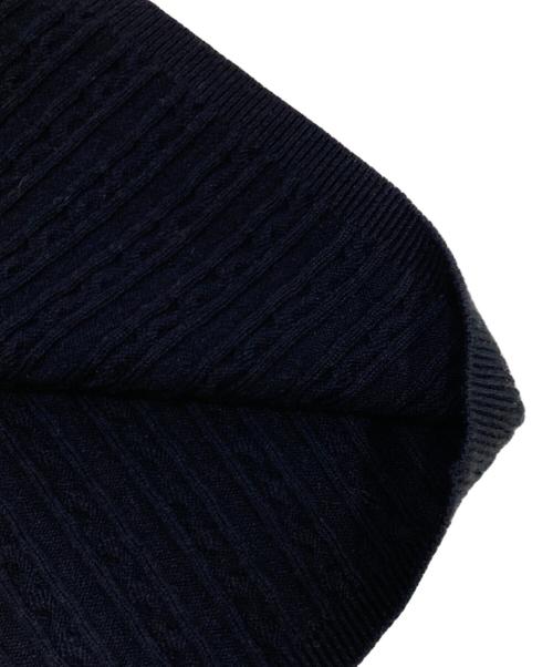 HER LIP TO（ハーリップトゥ）Her lip to (ハーリップトゥ) Puff Sleeve Cable Knit Dress ブラック サイズ:Sの古着・服飾アイテム